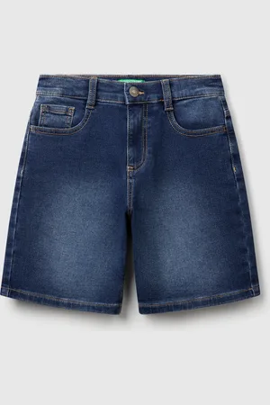 Benetton Benetton, Bermuda In Denim Elasticizzato