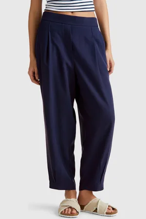 Benetton Benetton, Pantaloni Fluidi Con Pinces