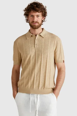 Benetton Benetton, Polo In Maglia Di Misto Lino
