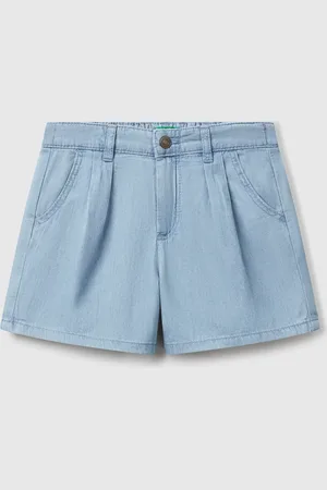 Benetton Benetton, Shorts Leggeri Effetto Jeans