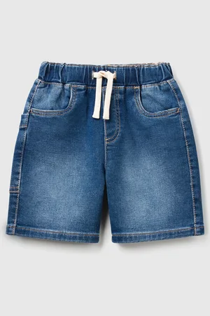 Benetton Benetton, Shorts In Denim Elasticizzato