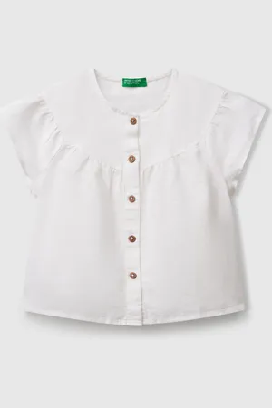 Benetton Benetton, Blusa In Misto Lino