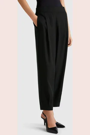 Benetton Benetton, Pantaloni Fluidi Con Pinces