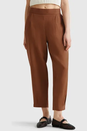 Benetton Benetton, Pantaloni Morbidi In Puro Lino