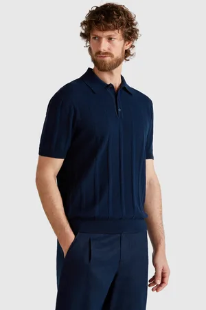 Benetton Benetton, Polo In Maglia Di Misto Lino