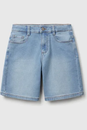 Benetton Benetton, Bermuda In Denim Elasticizzato