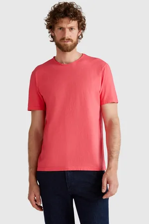 Benetton Benetton, T-shirt Ciclamino In Cotone Fiammato