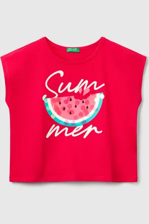 Benetton Benetton, T-shirt Con Stampa E Paillettes