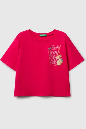 Benetton Benetton, Maglietta Con Stampa Glitterata