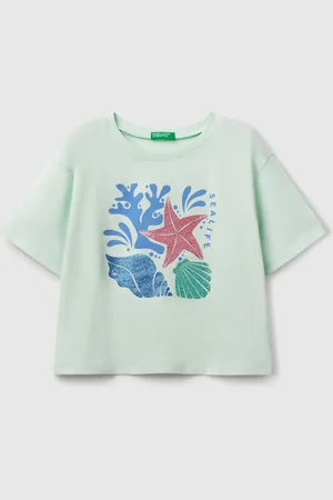 Benetton Benetton, Maglietta Con Stampa Glitterata