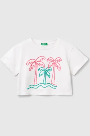 Benetton Benetton, T-shirt Con Ricamo
