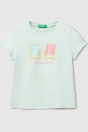 Benetton Benetton, T-shirt Regular Fit Con Glitter