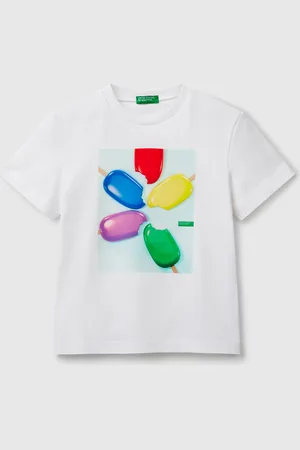 Benetton Benetton, T-shirt Con Stampa Gelato