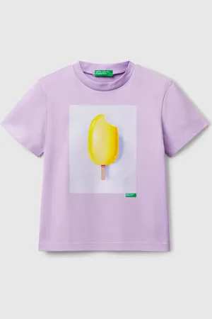 Benetton Benetton, T-shirt Con Stampa Gelato