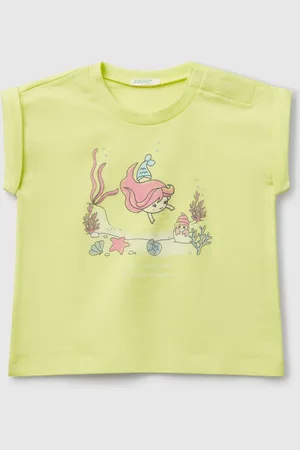 Benetton Benetton, T-shirt A Manica Corta Con Stampa