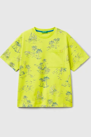 Benetton Benetton, T-shirt Con Stampa Mare