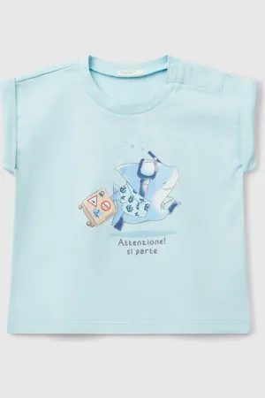 Benetton Benetton, T-shirt A Manica Corta Con Stampa