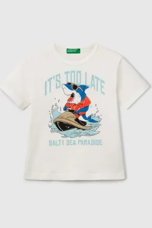 Benetton Benetton, Maglietta In Cotone Bio Con Stampa