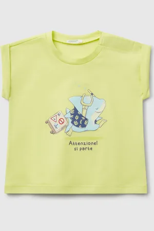 Benetton Benetton, T-shirt A Manica Corta Con Stampa