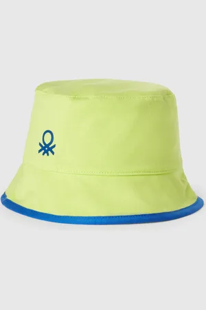 Benetton Benetton, Cappello Reversibile Con Stampa Squali