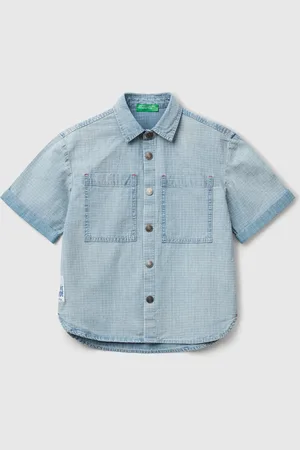 Benetton Benetton, Camicia A Quadri Con Tasche