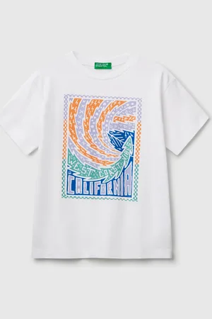 Benetton Benetton, Maglietta In Cotone Con Stampa