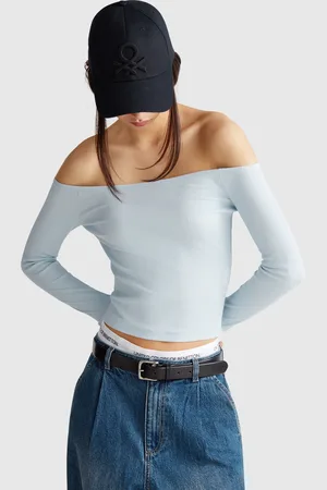 Benetton Benetton, Maglietta Con Scollo Bardot