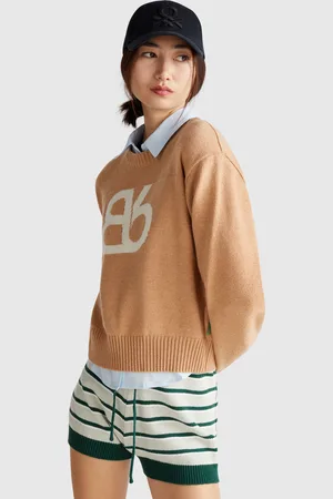 Benetton Benetton, Maglia Girocollo In Misto Lana