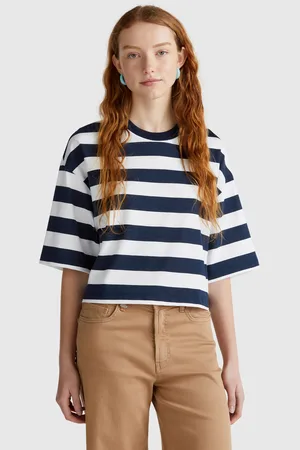 Benetton Benetton, T-shirt A Righe Blu E Bianche