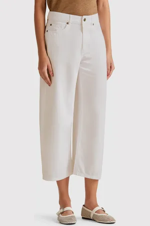 Benetton Benetton, Pantaloni Bianchi Cinque Tasche