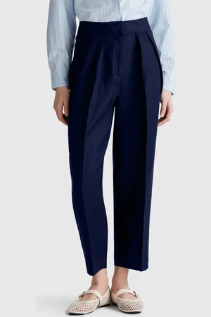 Benetton Benetton, Pantaloni Ampi In Misto Lino