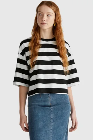 Benetton Benetton, T-shirt A Righe Bianche E Nere