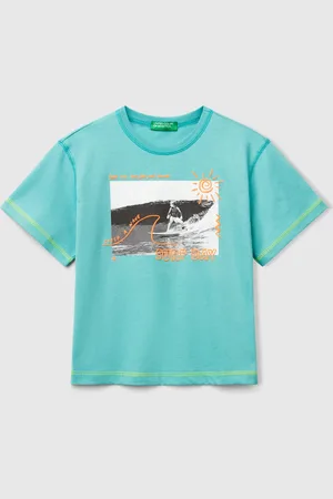 Benetton Benetton, T-shirt Con Dettagli Fluo