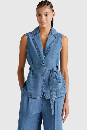 Benetton Benetton, Gilet In Chambray