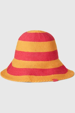 Benetton Benetton, Cappello A Righe Arancioni E Fucsia