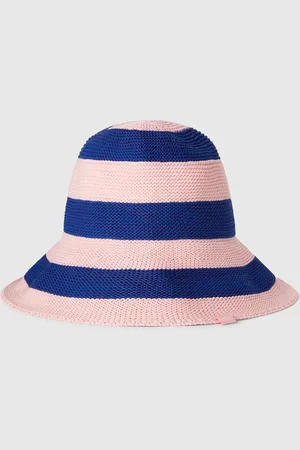 Benetton Benetton, Cappello A Righe Blu E Rosa