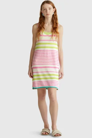 Benetton Benetton, Vestito In Maglia A Righe