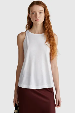 Benetton Benetton, Canotta Con Scollo All
