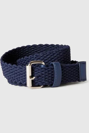 Benetton Benetton, Cintura In Nastro Stretch Blu Scuro