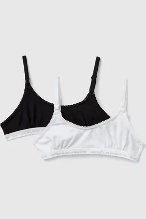 Benetton Benetton, Due Brassiere In Cotone Elasticizzato