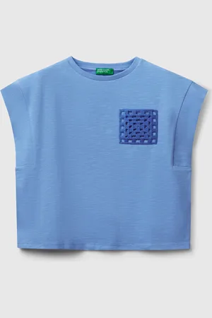 Benetton Benetton, T-shirt Con Patch Macramè