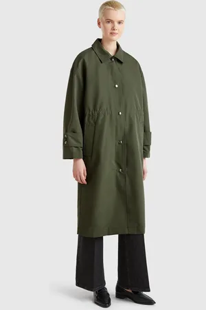 Benetton Benetton, Parka Lungo Con Imbottitura Rimovibile