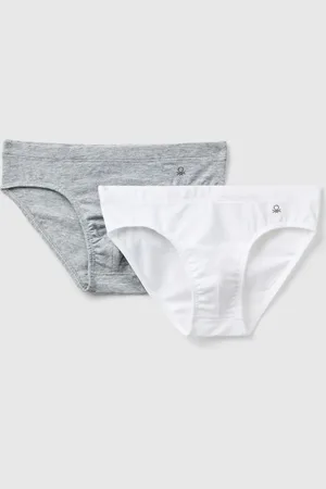 Benetton Benetton, Due Slip In Cotone Elasticizzato