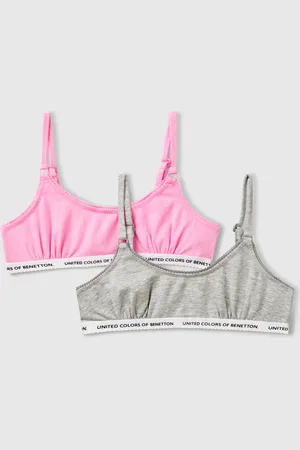 Benetton Benetton, Due Brassiere In Cotone Elasticizzato