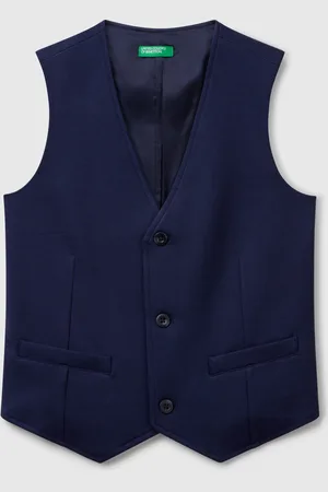 Benetton Benetton, Gilet Foderato Con Bottoni