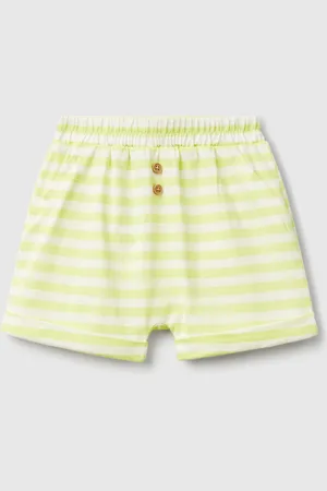 Benetton Benetton, Shorts A Righe Con Risvolto