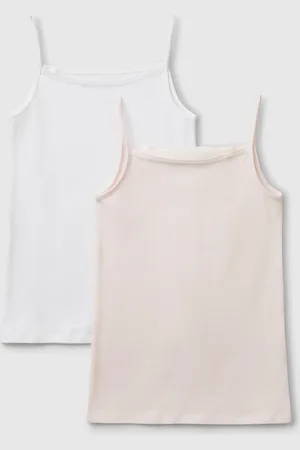 Benetton Benetton, Due Canotte Intime In Cotone Stretch
