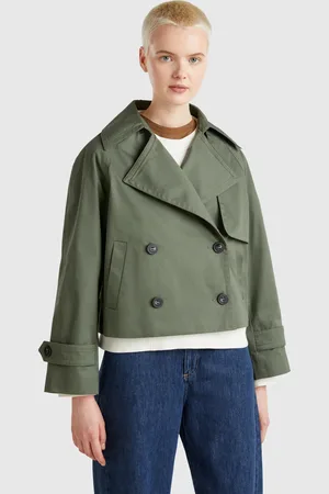 Benetton Benetton, Trench Cropped Doppiopetto