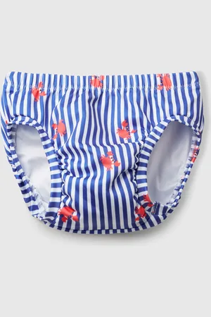 Benetton Benetton, Slip Costume A Righe Con Granchi