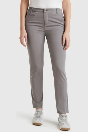 Benetton Benetton, Chino Slim Fit In Cotone Grigio